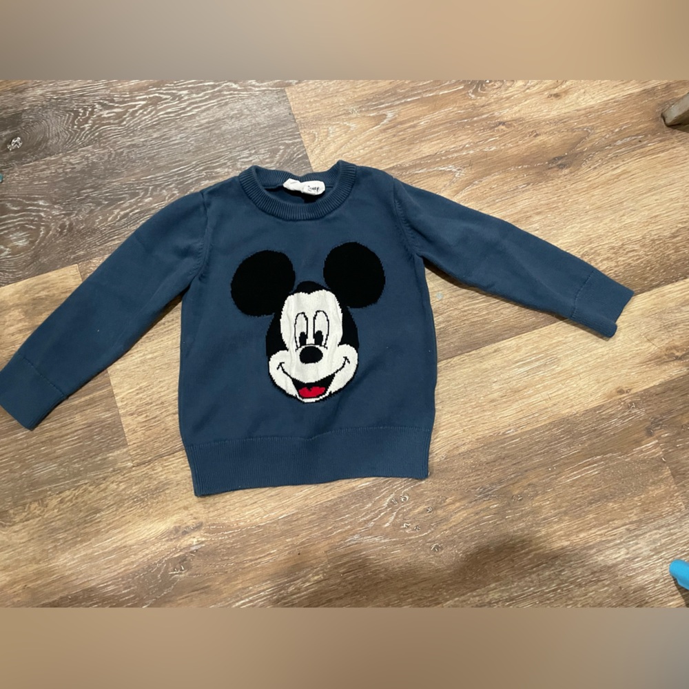 GAP Kids Blue Sweatshirt with Cartoon Design